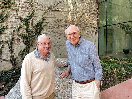 Portrait of David Maidment and Jack Dangermond